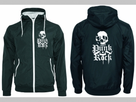 Punk Rock Skull šuštiaková bunda čierna materiál povrch:100% nylon, podšívka: 100% polyester, pohodlná,vode a vetru odolná